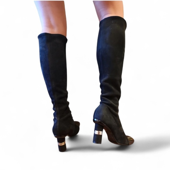 CHANEL 00A patent suede square toe tall Boots
Size 35 5 - Picture 6 of 10